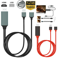 1080P HDMI Mirroring Cable Phone to TV HDTV Adapter For iPhone 11 8 iPad Android picture
