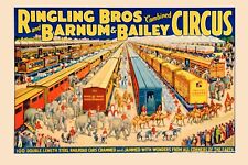 Ringling Brothers Circus  Train Mousepad 7 x 9 Vintage Photo mouse pad art picture
