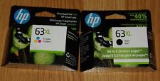 Genuine HP 63XL Black & Tri Color Ink Cartridges Dated  2024 NEW 63 XL picture