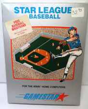 Atari 400/800 Computer Cassette Star League Baseball Gamestar 1983 picture