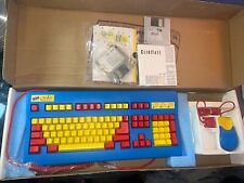 Rare VTG Key Tronic Kid Tronic Color Keys Keyboard Mouse 5 Pin Connect Microsoft picture