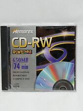 Vintage Memorex CD-RW 650MB 74 min Professional Rewritable Compact Discs picture