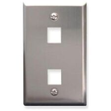 ICC Faceplate Stainless Steel 2-Port 1C107SF2SS  picture