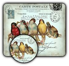 Mouse Pad Sign + Coaster - Vintage Style - Sparrows Paris -1/4