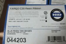 Fargo HID 44203  ribbon BLUE RESIN 1000 IMAGES FOR C30 M30 DTC300 picture