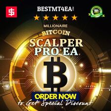 Forex EA ROBOT Millionaire Bitcoin Scalper Pro + BTCUSD,GOLD,GU,GJ SETFILE + MT4 picture