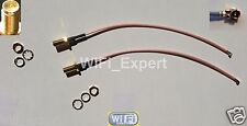 2 x 10 Inch Mini PCI IPX U.FL to RP-SMA Antenna WiFi Pigtail RG178 Cable RF USA picture