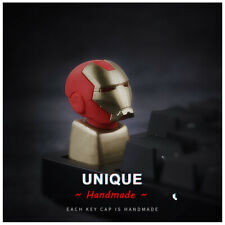 Handmade The Avengers Iron Man Helmet MX Keycap Keyborad Cap Plastic 1 piece New picture