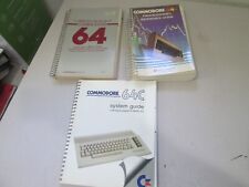 Lot of 3 Vintage Commodore 64 Programmers Reference Books Manuals picture