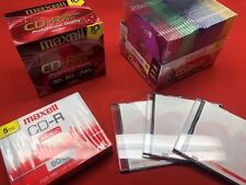 NEW 30-PK + 10-PK + 5PK Maxell CD-R Music Pro Professional Quality + Jewel Cases picture