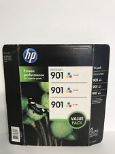Vintage New HP Officejet 901 Tri-Color Value Pack 3 Pk Ink Cartridges Expired picture