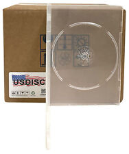 USDISC DVD Cases Slimline 7mm Premium, Single 1 Disc (Super Clear) Lot picture
