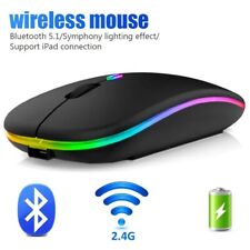 2.4GHz Wireless Optical Mouse USB Rechargeable RGB Cordless Mouse For PC Laptop picture
