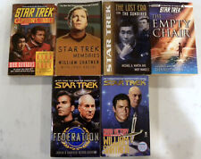 STAR TREK ORIGINAL SERIES TOS TNG Picard Shatner Sulu Checov Paperback Books Lot picture