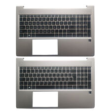 Laptop NEW FOR HP ProBook 450 G8 455 G8 US/UK Keyboard Palmrest Case picture