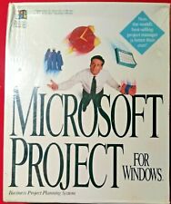 MICROSOFT PROJECT 3.0 FOR WINDOWS SEALED NOS SYSTEM made in USA picture