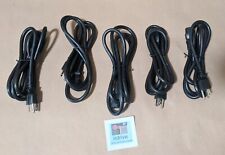 Lot 5-pcs: 3-Prong US Heavy Duty UL Thick 16-AWG Desktop PC AC Power Cord Cable picture