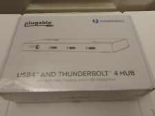 Plugable USB4 and Thunderbolt 4 Hub w/ 60W Charging 10Gbps USB4-HUB3A New Sealed picture