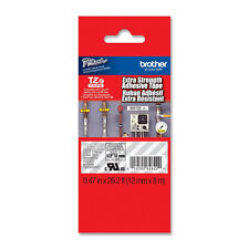 Brother TZeS135 TZS135 extra strength white on clear P-touch tape PT1880 PT1280 picture