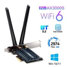 5pcs  FV-AX3000S WiFi 6 AX200 Dual Band 802.11AX BT5.2 Desktop PCIe WiFi Adapter picture