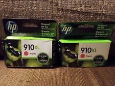 2x New Genuine HP 910XL (3YL63AN#140) Magenta Ink Cartridges picture