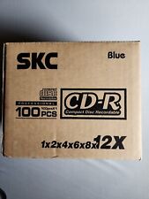 NIB New SKC Professional 100 pcs. Blank CD-R Discs Gold Printable Front Face picture