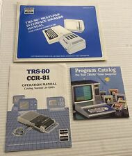 TRS-80 Multi-Pak CCR-91 Operation Manual Program Catalog Vintage 1980s Tech Info picture