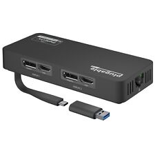 Plugable 4K DisplayPort and HDMI Dual Monitor Adapter with Ethernet picture