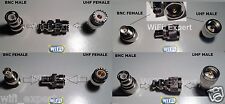 UHF Male PL-259 Female SO-239 To BNC Male Female COAX RF Connector Adapter USA picture