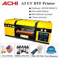 A3 UV DTF Transfer Sticker Printer Machine AB Film 500ML INK Double XP600 Nozzle picture