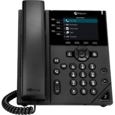 Poly 350 Corded Desktop Wall Mountable IP Phone Black TAA PoE ONLY 220048830025 picture