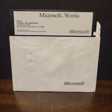 Vintage Microsoft. WorksDisk 2Program, Draw (1987-1989) 5.25