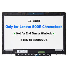 Lenovo 500E 1st Gen OEM Chromebook 81ES LCD Touch & Bezel 11.6inch 5D10Q79736 picture