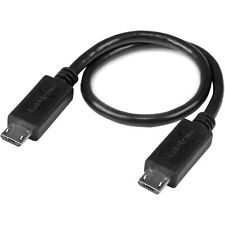 StarTech.com 8in Micro USB to Micro USB Cable - Male to Male - Micro USB OTG Cab picture