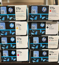HP 771a Set of 8-B6Y15A, B6Y16A, B6Y17A, B6Y18A, ,B6Y19A , B6Y20A, B6Y21, B6Y22A picture