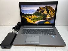 HP ZBook 17 G6 256GB SSD 32GB Ram Intel  i7-9750H 1920x1080 Win11Pro w/Charger picture