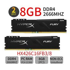 16GB 2x 8GB 2666MHz DDR4 PC4-21300U HX426C16FB3/8 PC Memory SDRAM HyperX Fury BT picture