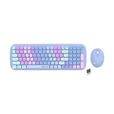 Wireless Keyboards and Mouse Combos, UBOTIE Colorful Gradient Rainbow Colored... picture