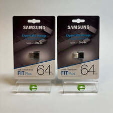 Lot of 2 New Samsung Fit Plus 64GB USB 3.1 Flash Drive MUF-64AB picture