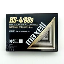 Lot of 3 Maxell HS-4/90s Sealed Helical Scan 4mm Data Cartridge 2GB 90m 295f DDS picture