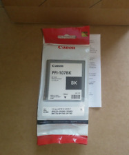 CANON BLACK Ink Tank 130mL PFI-107BK ‎6705B001AA AB6-1599 ( NEW FACTORY SEALED ) picture