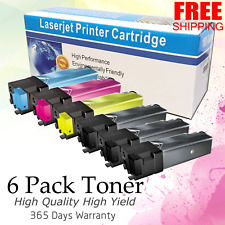 Set of 6 PK Compatible 1320 Combo Color Laser Toner Cartridges for Dell 1320c picture