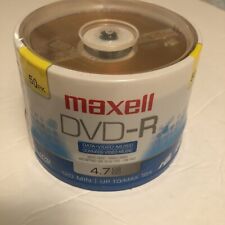 Maxell DVD-R Discs 4.7GB 16x Spindle Gold 50/Pack - NEW/ FACTORY SEALED  picture