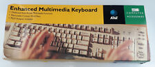 VTG 1998 AT&T Enhanced Multimedia Computer Keyboard PS/2 A68025 NOS Open Box picture