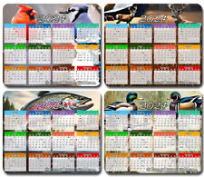 2024 Calendar Mouse Pad / PC Mousepad ~ Birds Ducks Fishing Hunting Outdoor GIFT picture