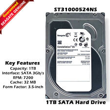 Seagate Constellation ES ST31000524NS 1TB 7200RPM SATA Hard Disk Drive picture