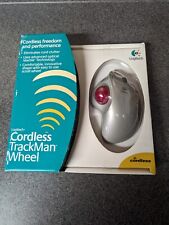 Vintage Logitech Mouse Cordless TrackMan Wheel Windows XP 904346-0403 NEW NIB picture