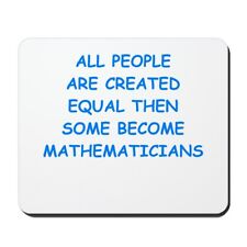 CafePress Mathematicians Non-slip Rubber Mousepad, Gaming Mouse Pad (1495880597) picture