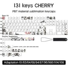 Ancient Chinese Ink Painting Keycap Set -  PBT - Cherry Profile - 131 Keys - MX picture