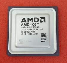 AMD-K6-233ANR 233MHz SOCKET 7 CPU Processor AMD-K6 3.2V CORE 3.3V I/O ©1997 picture